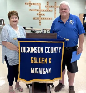 NVL Lions Club president speaks at Golden K meeting